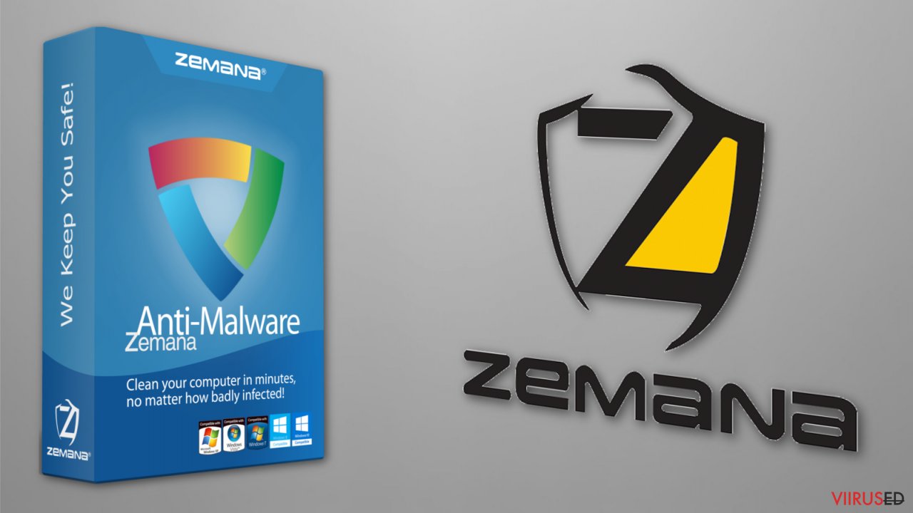 The illustration of Zemana Antivirus software