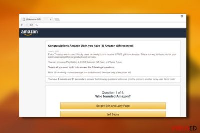 "Congratulations Amazon User" viirus