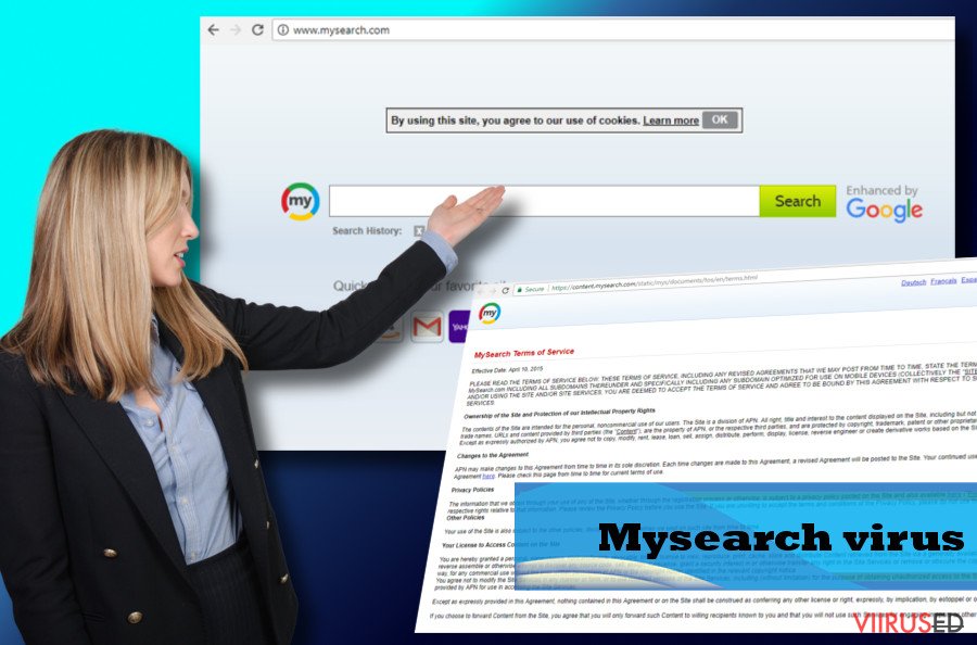 Mysearch on viirus, mis võib näidata kahtlaste domeenide linke